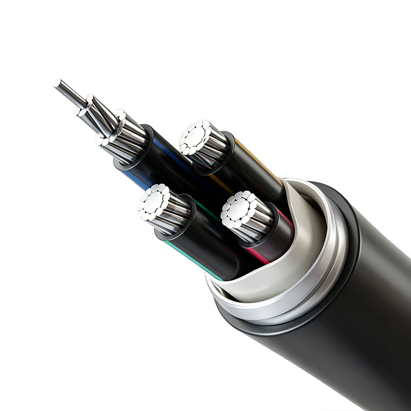 Cable de alimentación aislado de plástico conductor de aleación de aluminio hasta voltaje nominal 26/35 kV